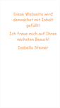 Mobile Screenshot of isabella-steiner.de