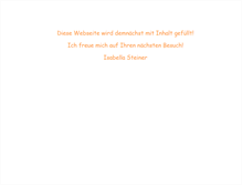 Tablet Screenshot of isabella-steiner.de
